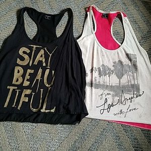 Lot of 2 Stranded  size small tank tops